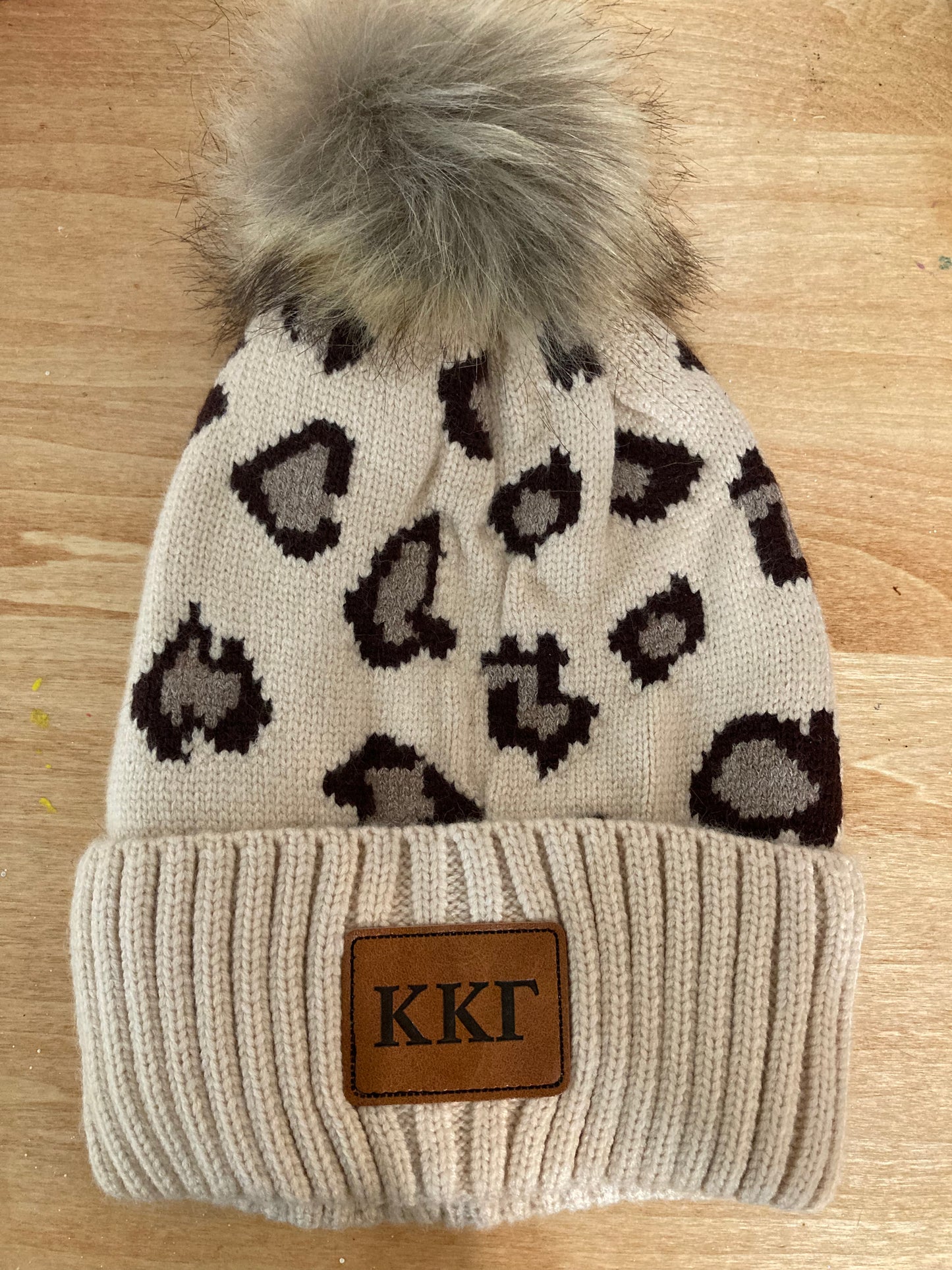 Kappa Kappa Gamma Cheetah Pom Hat