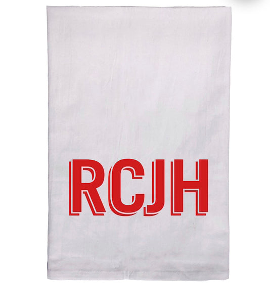 Rock Chalk Jayhawk Tea Towel