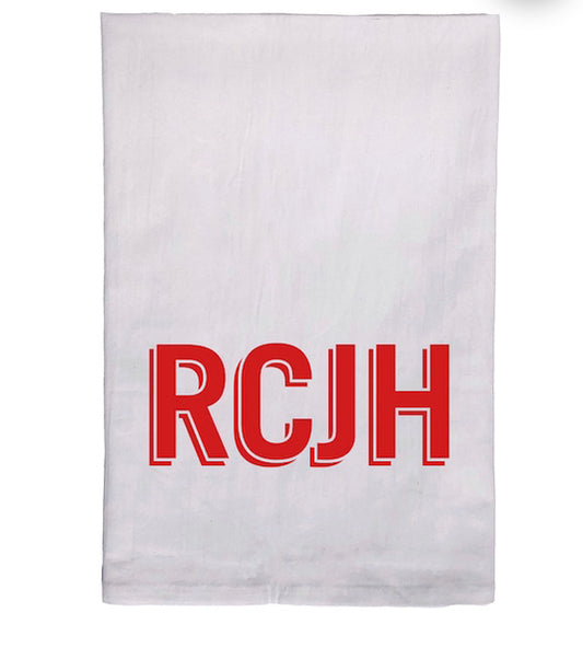 Rock Chalk Jayhawk Tea Towel